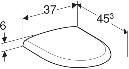 Крышка-сиденье для унитаза Geberit Renova Nr.1 573015000 фото