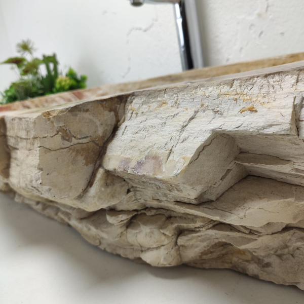 Накладная раковина из окаменелого дерева Fossil Basin OD-01335 (81*41*15) фото