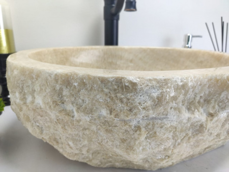 Накладная раковина из оникса Indo Erozy Yellow EO-00041 фото