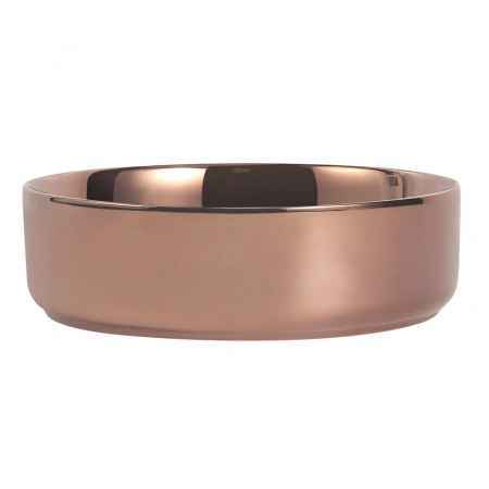 Накладная раковина Abber Bequem AC2109RG 40x40 розовое золото фото