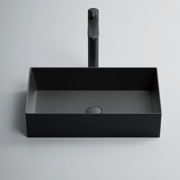 Накладная раковина Abber Rechteck AC2220MB черная матовая фото