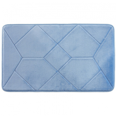 Коврик для ванны полиэстер с запоминающей пеной Iddis Basic B24P580i12 голубой фото