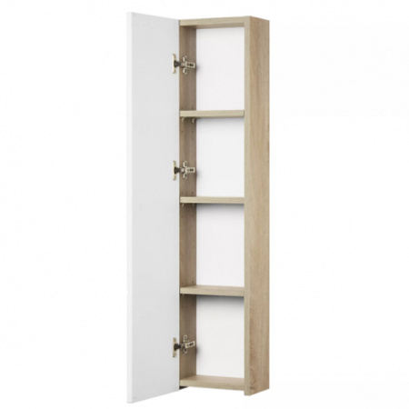 Шкаф для зеркала Акватон Мишель 23 1A244303MIX40 дуб эндгрейн/белый фото