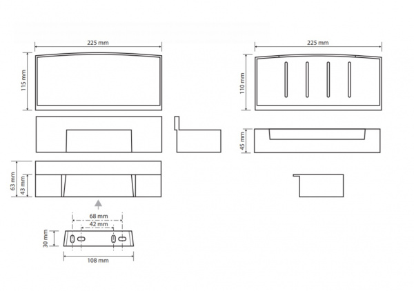 Мыльница настенная Bemeta Cytro 102208302 фото