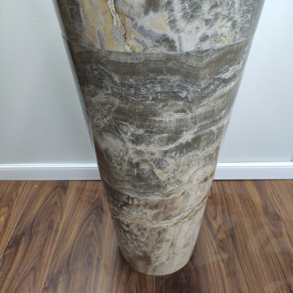 Раковина напольная из оникса Grey ON-01353 (45*45*90) фото