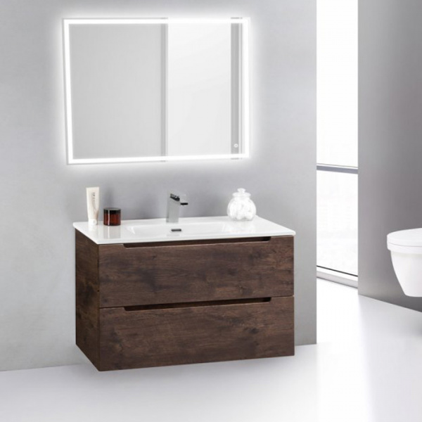 Тумба под раковину BelBagno Etna 39 ETNA39-800/390-2C-SO-RW-P Rovere Moro фото