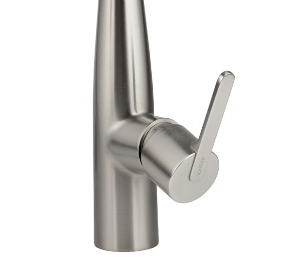 Смеситель для кухни с выдвижной лейкой Kaiser Claro 22144-5 оружейная сталь фото