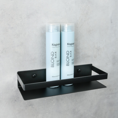 Металлическая полка Fixsen Hotel FX-31003G черная фото