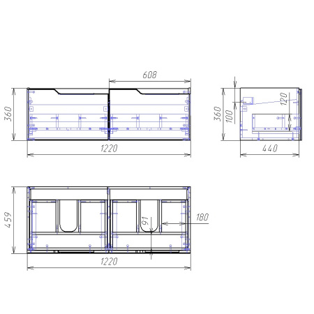 Тумба с раковиной Alvaro Banos Armonia 8404.0700 125 см фото