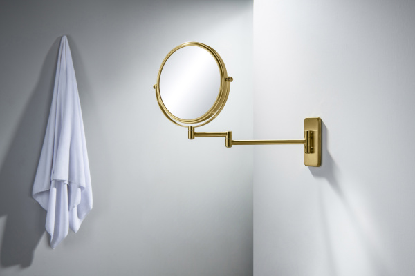 Косметическое зеркало для ванной Timo Saona 13076/20 Золото шлифованное фото