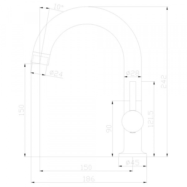 Смеситель для кухни Rossinka X X25-24U фото