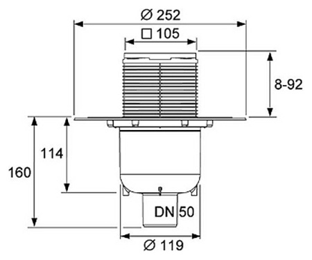 Душевой трап TECE TECEdrainpoint S 130 3601300 фото