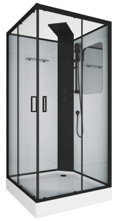Душевая кабина Grossman Elegans GR250Q 100x100 черная фото