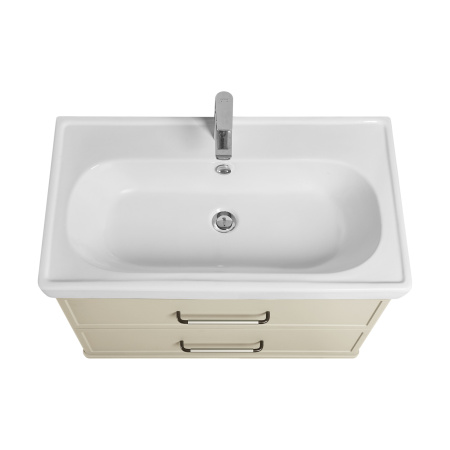 Тумба под раковину Акватон Нео-Классика 85 1A286301NCTG0 белый камень фото