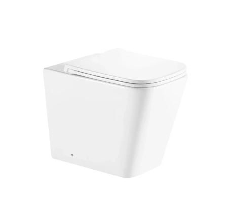 Приставной унитаз безободковый GID TRS-264 с сиденьем фото