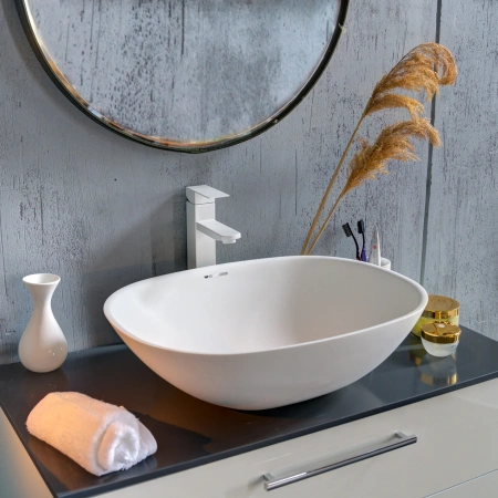 Накладная раковина Montebianco Loreto Cinque 400 12023 55x40 фото