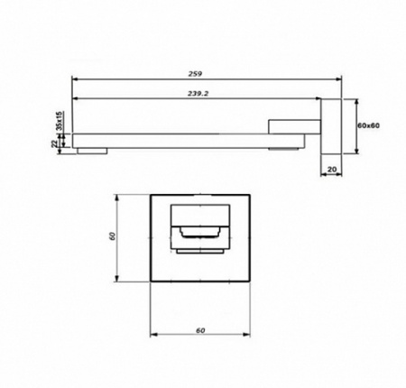 Излив для ванны Feramolli BL024 фото