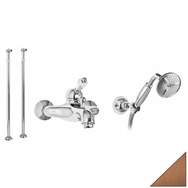 Смеситель для ванны напольный Cezares Vintage VINTAGE-VDPM-02-Sw бронза/swarovski фото