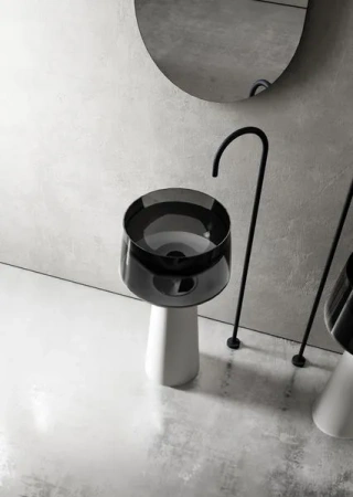 Напольная раковина Abber Kristall AT2706White-Onyx фото