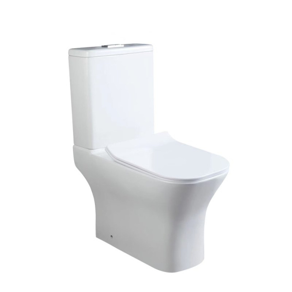 Унитаз напольный со смывом торнадо SantiLine SL-5043 с сиденьем фото