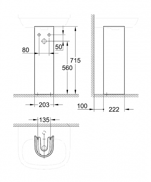 Пьедестал для раковины Grohe Euro Ceramic 39202000 фото