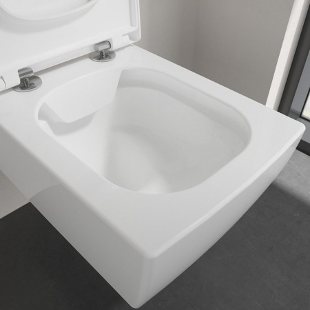 Подвесной унитаз безободковый Villeroy&Boch Memento 2.0 4633R0R1 альпийский белый фото