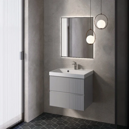 Тумба под раковину Aquame S1 AQM900160GM 60 см, серая фото