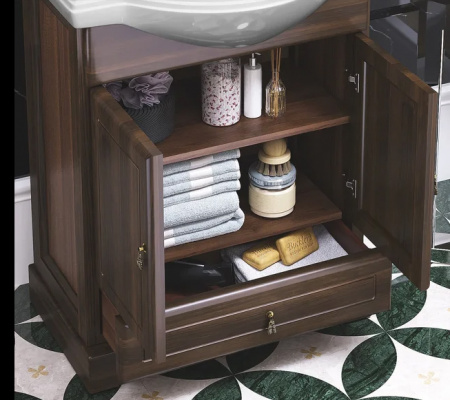 Мебель для ванной Opadiris Клио 65 орех антикварный фото