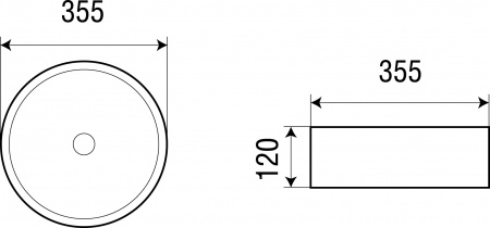 Накладная раковина WeltWasser Elbach ELBACH 3134 35,5х35,5 фото