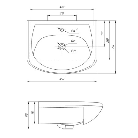 Раковина Grossman Уют 45 306 фото