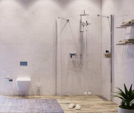 Душевой уголок WasserKRAFT Aller White 10H10R WHITE 120х100 фото