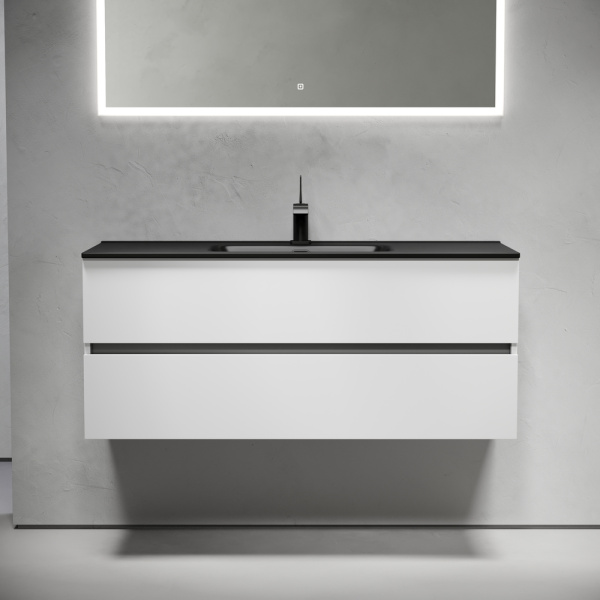 Тумба под раковину Sancos Urban UR120-1W белый глянец фото