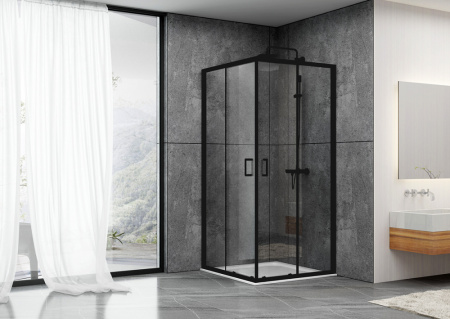 Душевой уголок Abber Schwarzer Diamant AG02080B 80x80 фото