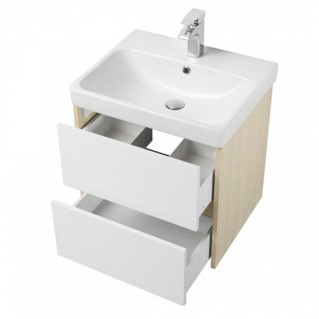 Тумба под раковину Акватон Сканди 70 1A251801SDB20 белый/дуб верона фото