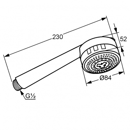 Душевая лейка Kludi Zenta 6080005-00 фото
