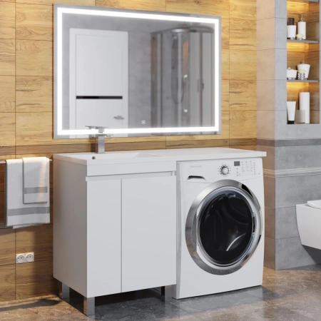 Тумба под стиральную машину Uperwood Magenta 5930205165 белая фото