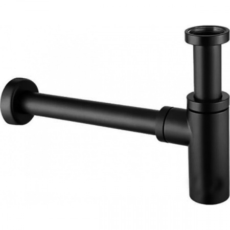 Сифон для раковины CeramaLux С-058 черный матовый фото