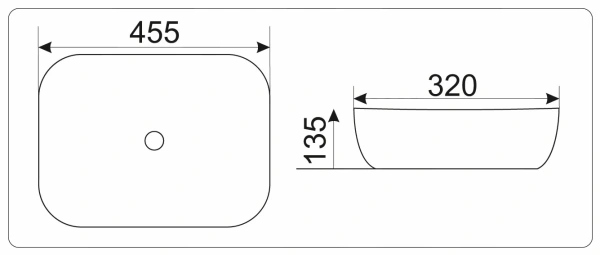 Накладная раковина GID Luxe Line D1333H022 45,5х32 фото