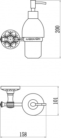 Дозатор для жидкого мыла Savol 58A S-005831A фото