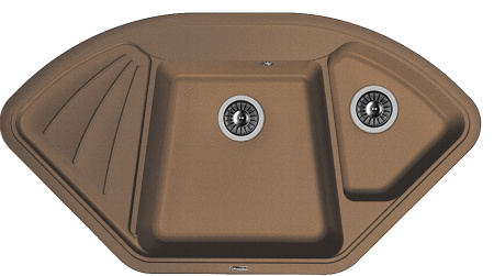 Кухонная мойка КАПРИ Florentina 20.185.J1060 мокко фото