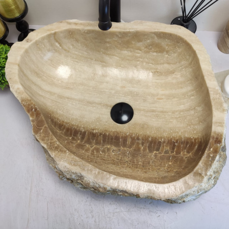 Накладная раковина из оникса Erozy BL EO-00692 (56*45*15см) фото