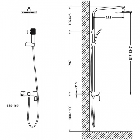 Душевая система (стойка) Timo Sahara SX-1115/00 new фото