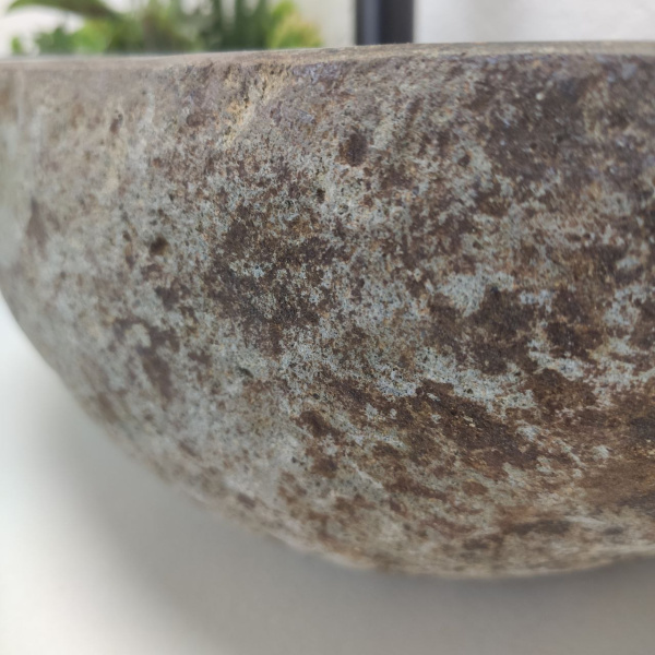 Накладная раковина из речного камня RS01499 (55*47*16) С9 фото