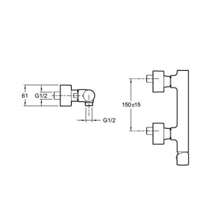 Смеситель для душа Jacob Delafon Toobi E8962-CP фото