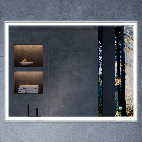 Зеркало сенсорным выключателем и диммером Vincea VLM-3VN800 80x60 фото