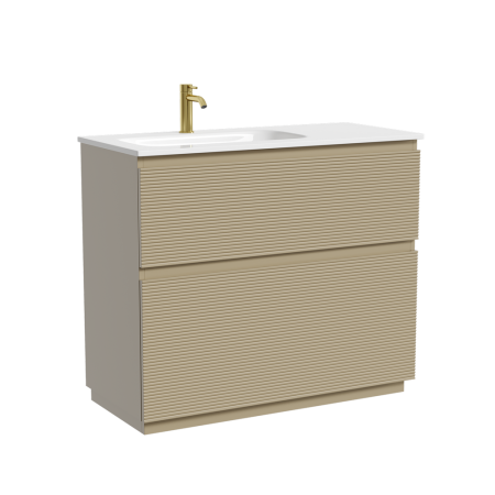 Тумба под раковину Sancos Folk Floor FL100FLCP капучино фото