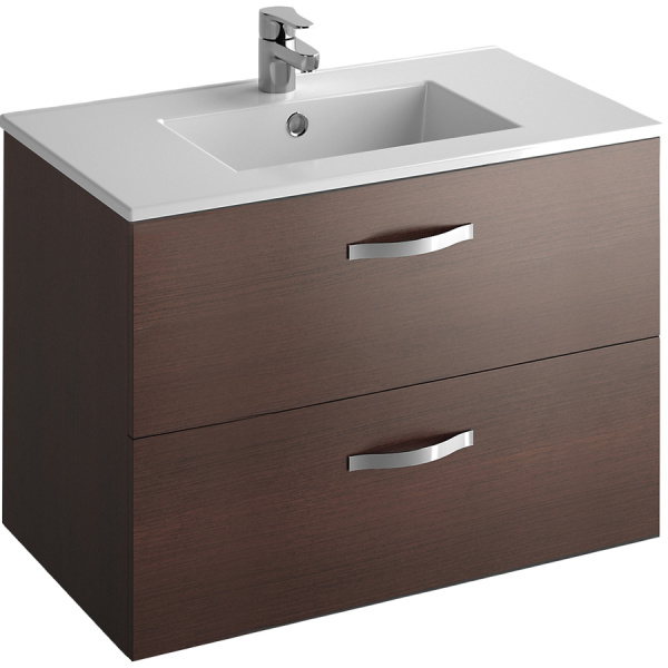 Тумба с раковиной Jacob Delafon Ola EB391RU-NR 80 см темный дуб фото