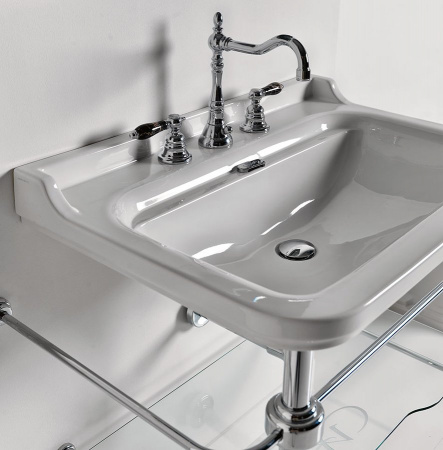 Подвесная раковина Kerasan Waldorf 4140K1bi/cr*1 фото