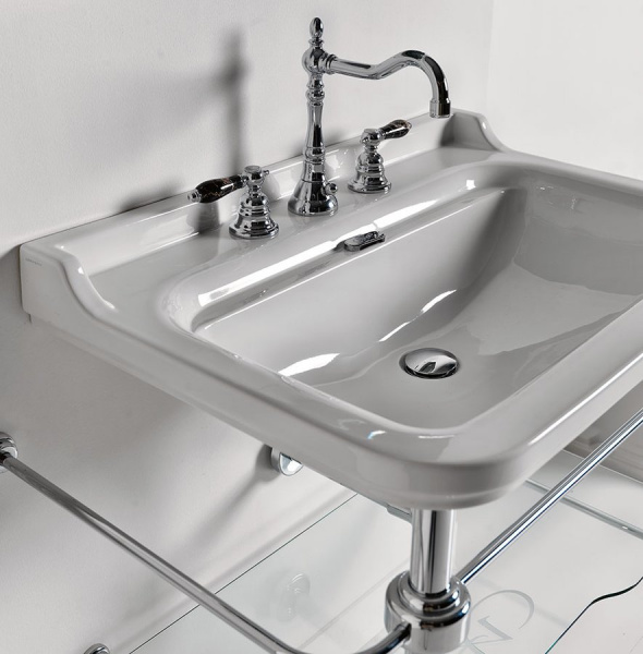 Подвесная раковина Kerasan Waldorf 4140K1bi/cr*1 фото
