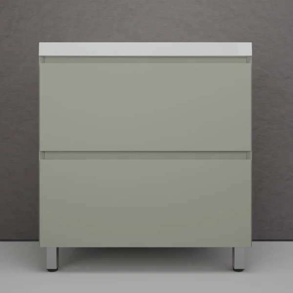 Тумба напольная под раковину Style Line Манхэттен 80 ЛС-00002373 олива фото